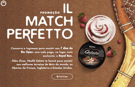 Promoção Nestlé Gelato 1L Match Perfeito