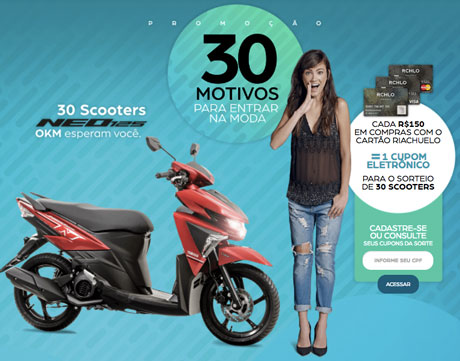 Promoção Riachuelo 30 Motivos para entrar na Moda