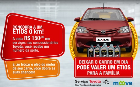 Promoção Toyota Deixar o Carro em Dia Pode Valer um Etios