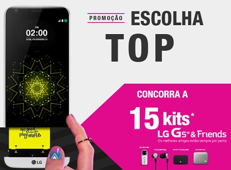 Promoção LG Escolha Top