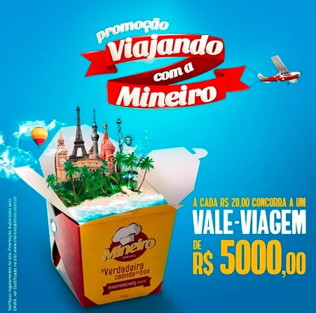 Promoção Viajando Com O Mineiro Delivery