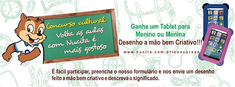 Concurso Cultural Volta as Aulas com Nucita é mais Gostoso