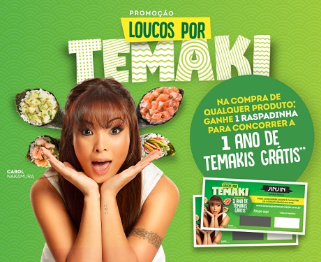 Promoção Jin Jin Loucos por Temaki