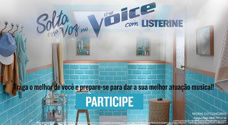 Promoção Solta essa voz no The Voice com Listerine