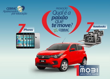 Promoção CEBRAC Qual é a paixão que te move?