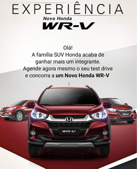 Promoção Experiência Novo Honda WR-V