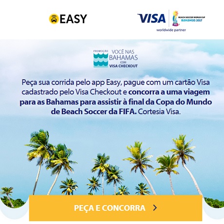 Promoção Você nas Bahamas com Visa Checkout