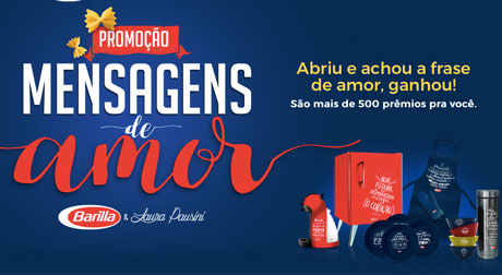 Promoção Mensagens de Amor Barilla 