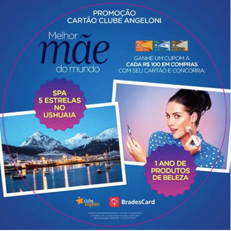 Promoção Cartão Clube Angeloni Melhor Mãe do Mundo
