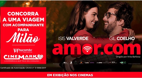 Promoção Cinemark e Hotel Urbano Amor.com Te Leva Para Milão