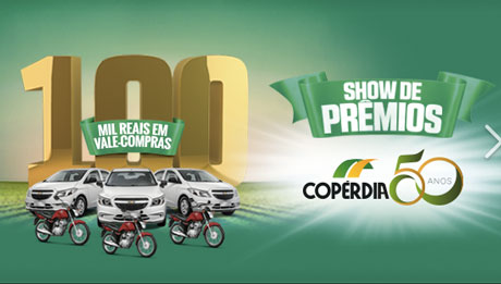 Promoção Aniversário Show de Prêmios Copérdia 50 Anos