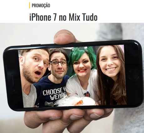 Promoção iPhone 7 no Mix Tudo