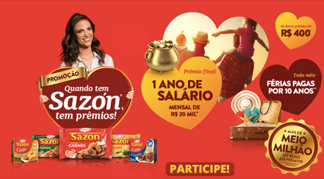Promoção Quando Tem Sazón Tem Prêmios