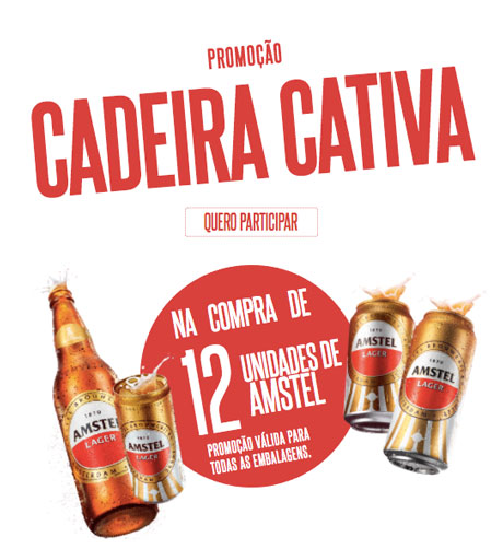 Promoção Amstel Cadeira Cativa
