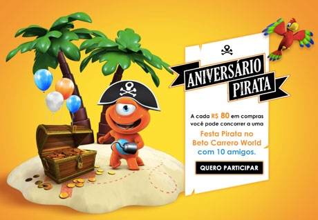 Promoção PBKids Aniversário Pirata