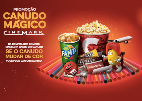 Promoção Bombonieres Cinemark Canudo Mágico