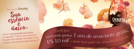 Promoção Downy Sua Essência é Única