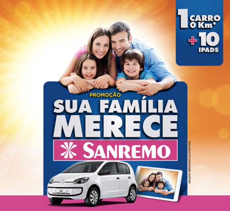Promoção Sua Família Merece Sanremo