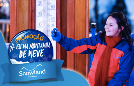 Promoção Snowland Eu Na Montanha de Neve