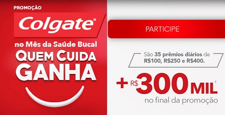 Promoção Colgate Quem Cuida Ganha