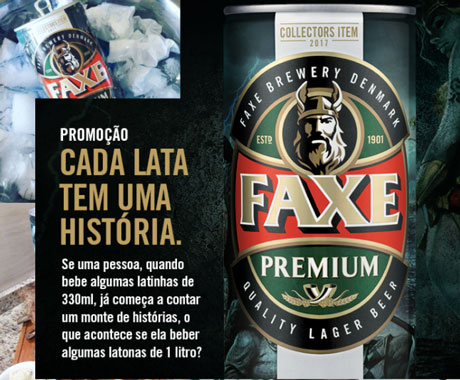 Promoção Faxe Cada Lata Tem Uma História