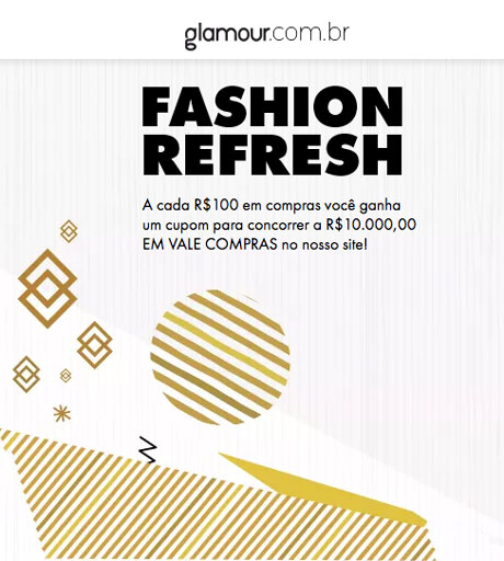 Promoção Glamour Fashion Refresh
