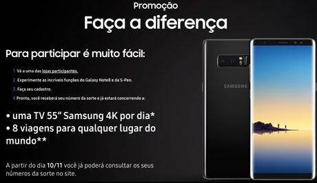 Promoção Samsung Faça a Diferença