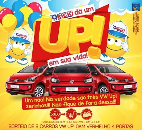 Promoção Supermercados Gricki dá um UP em sua vida