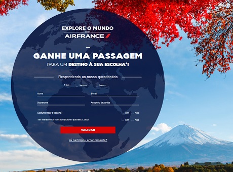 Promoção Air France Explore O Mundo