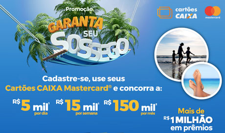 Promoção Caixa e Mastercard Garanta Seu Sossego 