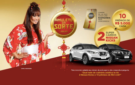 Promoção Jin Jin Amuleto da Sorte