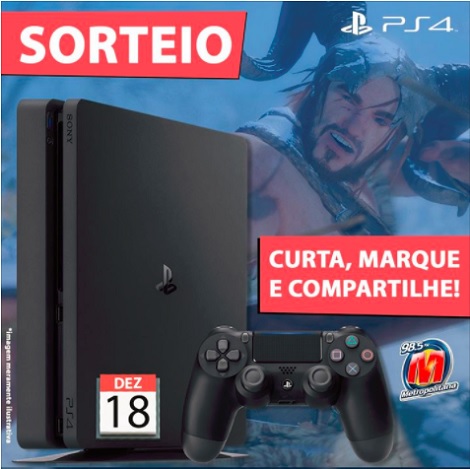 Promoção Playstation e Metropolitana FM Vão Te Dar Um Playstation 4 Slim