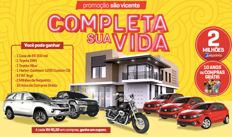 Promoção Supermercados São Vicente Completa Sua Vida