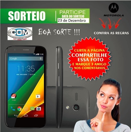 Promoção Sorteio de um Moto G 16
