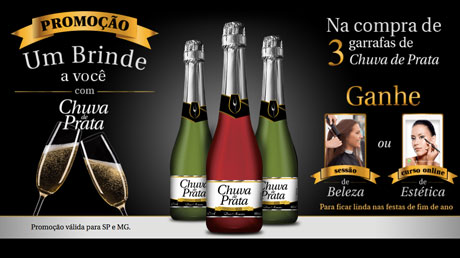 Promoção Um brinde a você com Chuva de Prata
