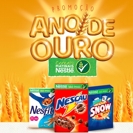 Promoção Ano de Ouro Cereais Matinais Nestlé