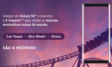 Promoção Samsung Galaxy S8 Viagens