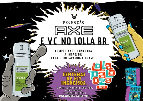 Promoção Axe e Você No Lolla Lounge