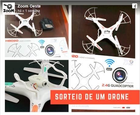 Promoção Portal Zoom Sorteio de um Drone