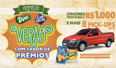 Promoção Tang e Club Social Verão Com Sabor de Prêmios