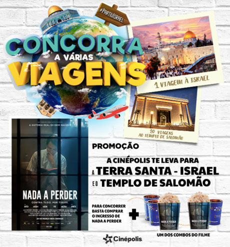 Promoção Cinépolis Te Leva para a Terra Santa