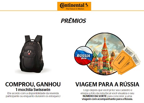 Promoção Continental Vá Mais Longe