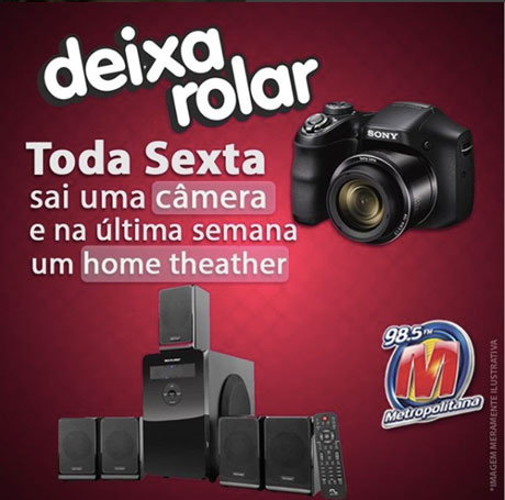 Promoção Metropolitana FM Deixa Rolar
