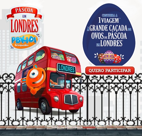 Promoção PBKids Páscoa em Londres