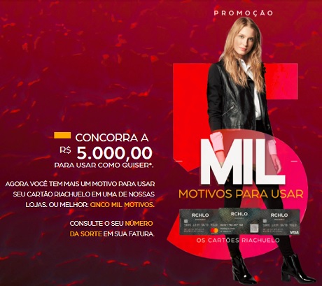 Promoção Riachuelo 5 Mil Motivos para Usar