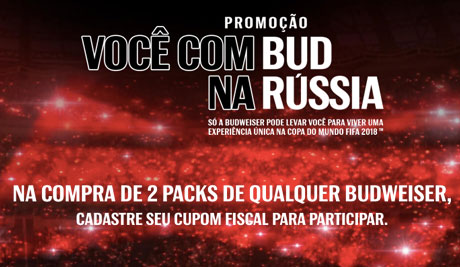 Promoção Você com Budweiser na Rússia