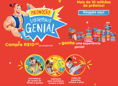 Promoção Chamyto Laboratório Genial