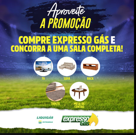 Promoção Compre Expresso Gás e Concorra a uma Sala Completa