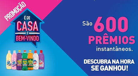 Promoção Ola, Pinho Sol e Ajax É de Casa É Bem Vindo