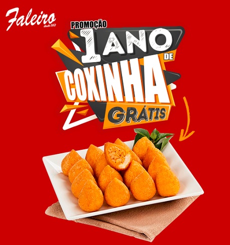 Promoção Faleiro 1 Ano de Coxinha